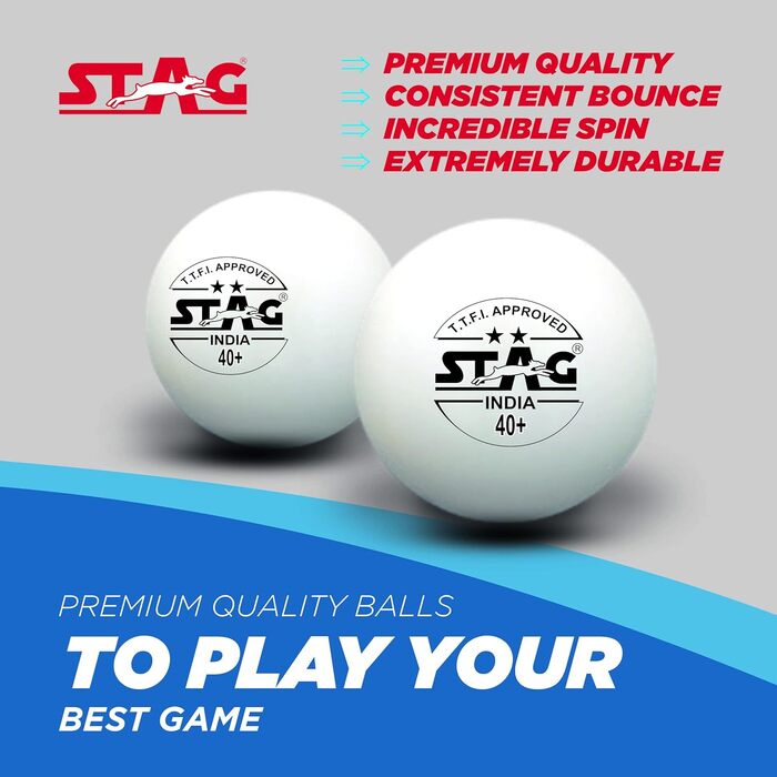 Набір для настільного тенісу Stag Iconic Tournament Professional | Дерев'яний стіл, кольори в асортименті, для чоловіків та хлопчиків