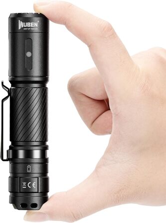 Ліхтарик WUBEN C3 LED: 1200 люмен, USB-C, водонепроникний IP68, 6 режимів, тактичний, для кемпінгу, туризму, невідкладних ситуацій