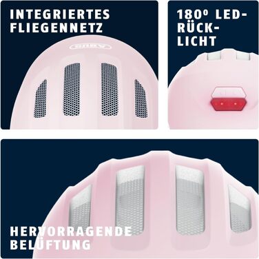 Дитячий велосипедний шолом ABUS Smiley 3.0 ACE LED з підсвіткою