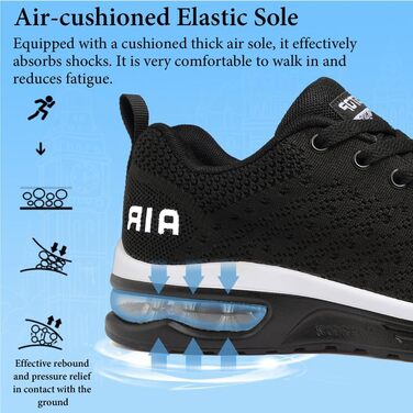 Кросівки для чоловіків: бігові, спортивні, повсякденні, для ходьби, тренувань, гімнастики, чорно-білі. Розмір 40 2/3 EU