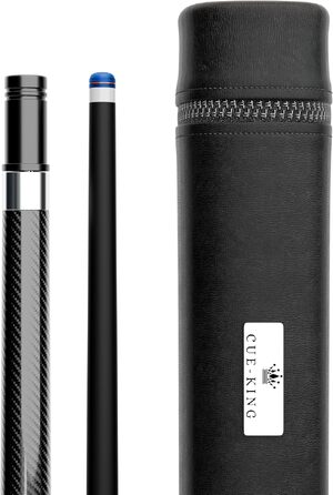 Професійний більярдний кий Cue-King Pro Series з карбону для пулу, 147 см, наконечник 12.5 мм, у комплекті з преміум-чохлом