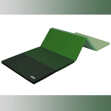 ALPIDEX складний гімнастичний мат 185x78x3,2 см, спортивний мат для дому, дітей і дорослих, чорний