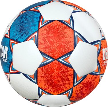 Футбольний м'яч Derbystar Brillant Replica v21, розмір 5, білий/помаранчевий/синій