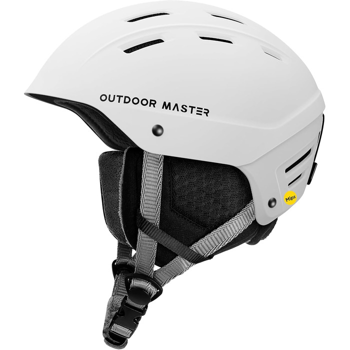 Шолом Outdooraster IPS Kelvin II для сноубордингу та катання на лижах (матова біла, S)