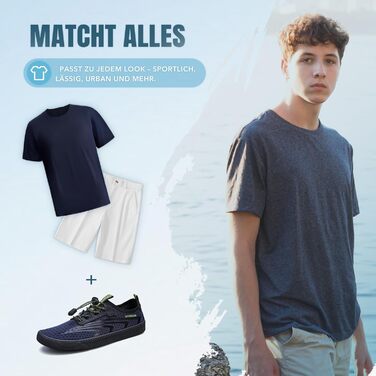 Водні шльопанці/тапочки для плавання та відпочинку на пляжі. Швидка сушка, унісекс, колір блакитний, розмір 38 EU.