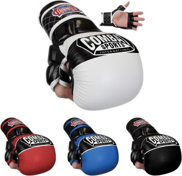 Боксерські рукавички Combat Sports Max Strike для MMA, муай-тай, кікбоксингу, відкрита долоня, для чоловіків та жінок, розмір XL, білий