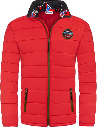 Чоловіча куртка Nebulus TAMMES, тепла outdoor куртка, практична та універсальна перехідна та зимова куртка (S, Червона)