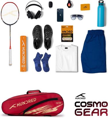 Набір для бадмінтона HUNDRED Cosmogear: сумка, зручні ручки та лямки, матеріал - поліестер