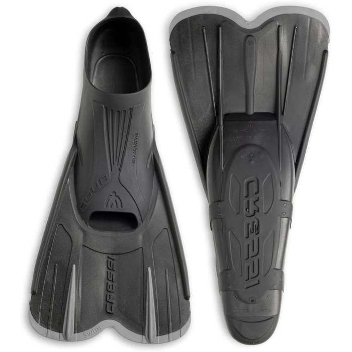 Ласти CRESSI Agua Short (47/48, Чорні) для снорклінгу, плавання та тренувань