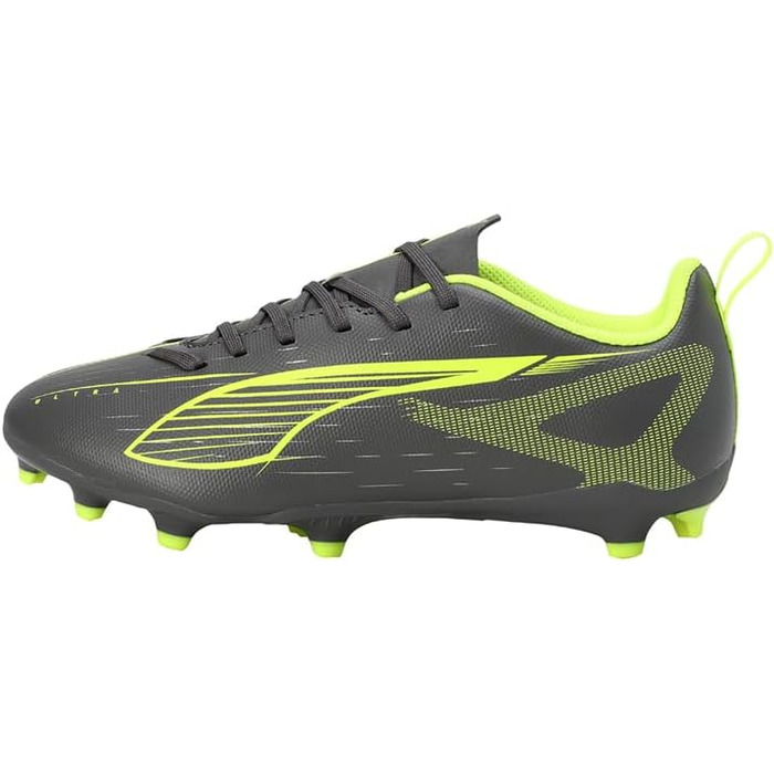Дитячі футбольні бутси PUMA Ultra 5 Play FG/AG Jr – 38 EU, Matte Aged Silver Yellow Alert