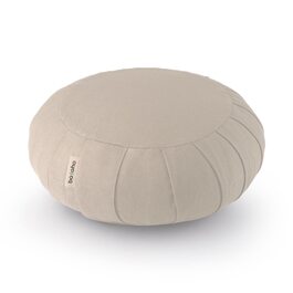 Подушка для медитації Basaho CLASSIC Zafu | З органічної бавовни, з наповнювачем з шкаралупи гречанки | Знімний, пральний чохол (натуральний)