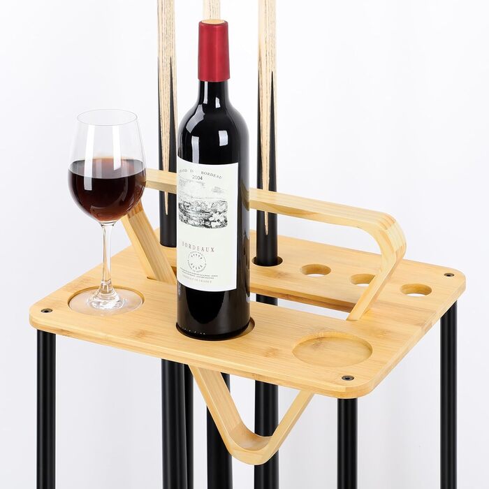 Стійка для більярдних київ на 6 київ Boden, бамбук, натуральний бамбук, для клубу та ігрової кімнати