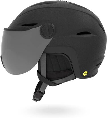 Гірськолижний шолом Giro Vue MIPS з інтегрованим візором для чоловіків, жінок і підлітків, матовий чорний/сріблястий, розмір S