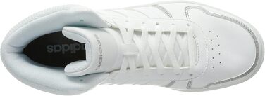 Жіночі баскетбольні кросівки Adidas Hoops 2.0 Mid, 44 EU, білий/сріблястий