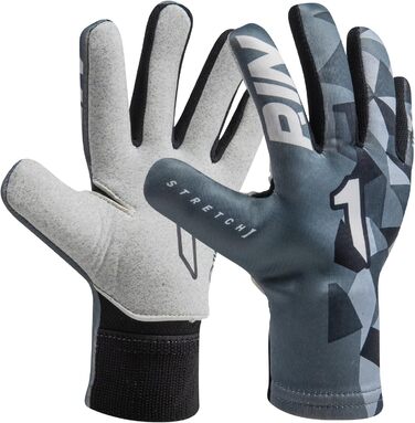 Воротарські рукавички Rinat Meta Tactik As для підлітків, унісекс, початковий рівень, помаранчеві з малюнком зигзаг (Sunset Chevron)