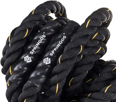 Батл-канат SPRINGOS Power Rope 9 м для кросфіту та силових тренувань