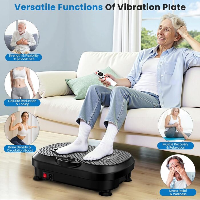 Віброплатформа для лімфодренажу та схуднення з 200 рівнями, фітнес-обладнання для всього тіла, стійка, шейк-борд, спортивний фітнес-зал