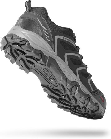 Чоловічі водонепроникні трекінгові черевики NORTIV 48 EU (широкі) - чорний, темно-сірий