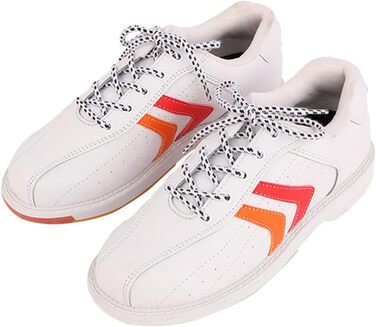 Боулінгові туфлі для чоловіків та жінок SDEQA - легкі, зручні, з антиковзаючою підошвою (40 EU, білі)