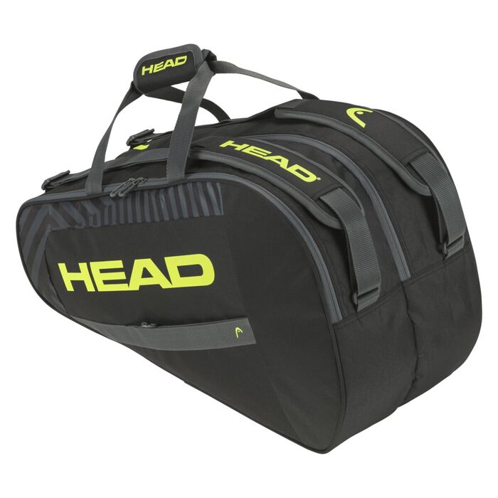 Сумка для падел Head Base Padel Bag Schwarz/Gelb - професійна сумка для ракет та аксесуарів