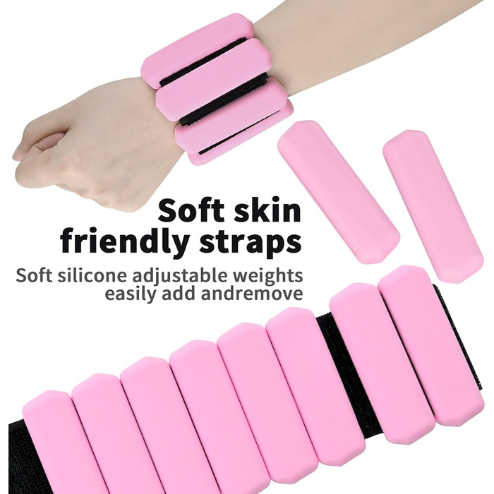 Набір манжет з обтяженнями для зап'ястя та кісточок KOOOGEAR 2 шт. (1 кг, 2*0.5 кг)