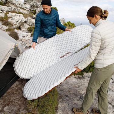 Каремат Naturehike Thermal 5.8 R-Wert для кемпінгу, самонадувний, 4 сезони, 168x58 см, мумія