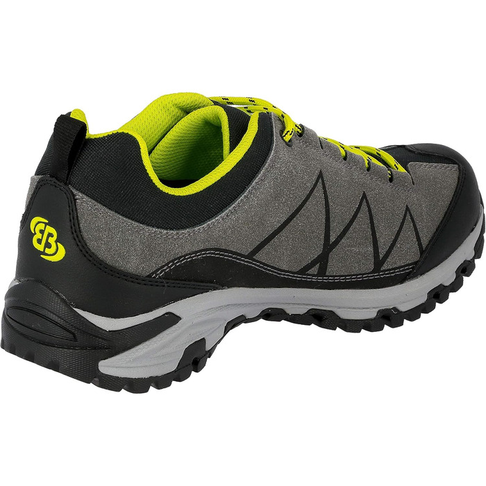 Черевики трекінгові та для ходьби Brütting Kansas Unisex, 43 EU, антрацит/чорний/лимонний