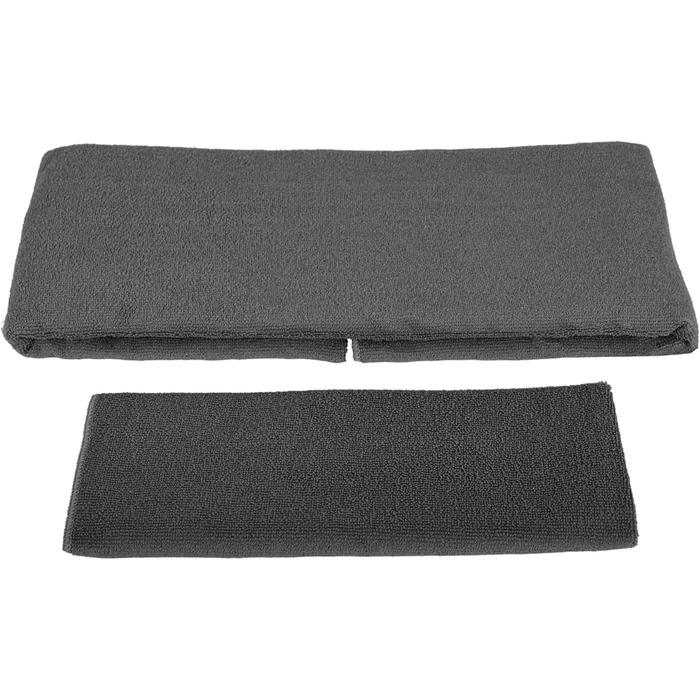 Набір для йоги BalanceFrom GoYoga 7 в 1: килимок 1/2'' з ременем, 2 блоки, рушник для килимка, рушник для рук, ремінь, наколінник, сірий
