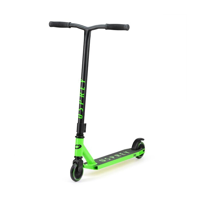 Самокат трюковий Osprey Stunt Pro 360: для дітей, підлітків та дорослих, з підшипниками ABEC 5, зелений