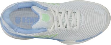 Жіночі тенісні кросівки K-Swiss Hypercourt Express 2 Hb, 39.5 EU, білий, сірий, зелений