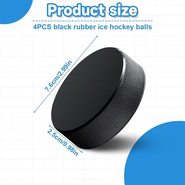 Набір шайб для хокею GRKB (4 шт.) – класичні шайби для дорослих