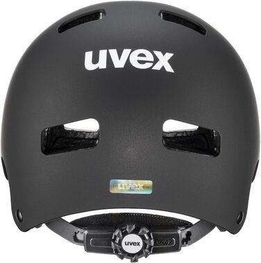 Дитячий велосипедний шолом Uvex Kid 3 CC, чорний матовий, розмір 55-58 см, міцний корпус, регульований, вентиляція