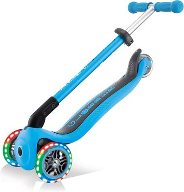 Дитячий триколісний самокат Globber Primo FOLDABLE LIGHTS, складаний, з підсвіткою, для дітей 3-6 років