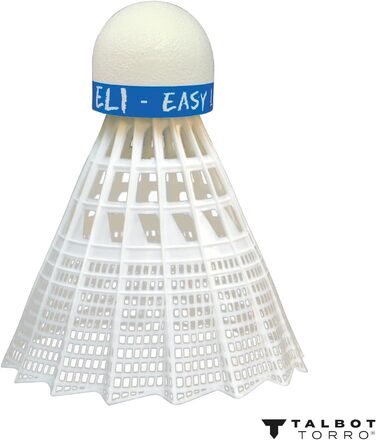 Badmintonova м'яч Talbot Torro Badm.-Ball ELI, 6 штук, білий