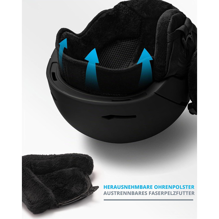 Шолом для гірських лиж та сноуборду OutdoorMaster ELK MIPS, матовий чорний, розмір M