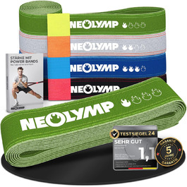 Стрічка для гімнастики Neolymp: екологічна, міцна, для багатофункціональних тренувань – стрічки опору з регулюванням, фітнес-стрічки, Powerband