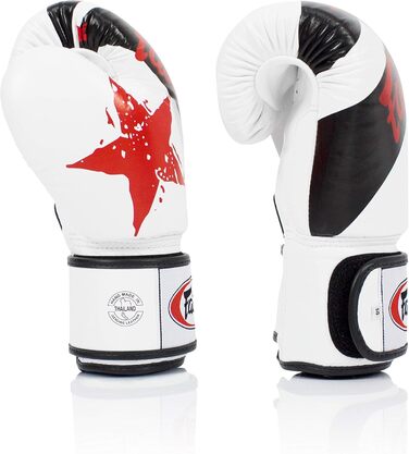 Fairtex BGV1 боксерські рукавички для муай-тай, спарингів, MMA, унісекс, 12 унцій, білий, легкі, амортизуючі, преміум-якість