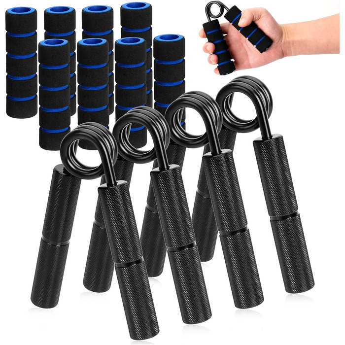 Набір для тренування рук та пальців (4 шт.), алюмінієвий підлокітний тренажер, тренажер сили хвата, тренажер м'язів рук для зміцнення хвата, нарощування м'язів та реабілітації рук (50/100/150/200 LBS)