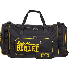 Чоловіча спортивна сумка Benlee Rocky Marciano LOCKER 5, 90 см, чорна/жовта, з плечовим ременем