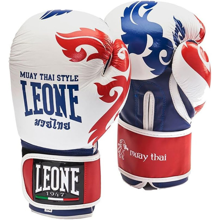 Боксерські рукавички Leone 1947 Muay Thai, 12 Oz, Білі