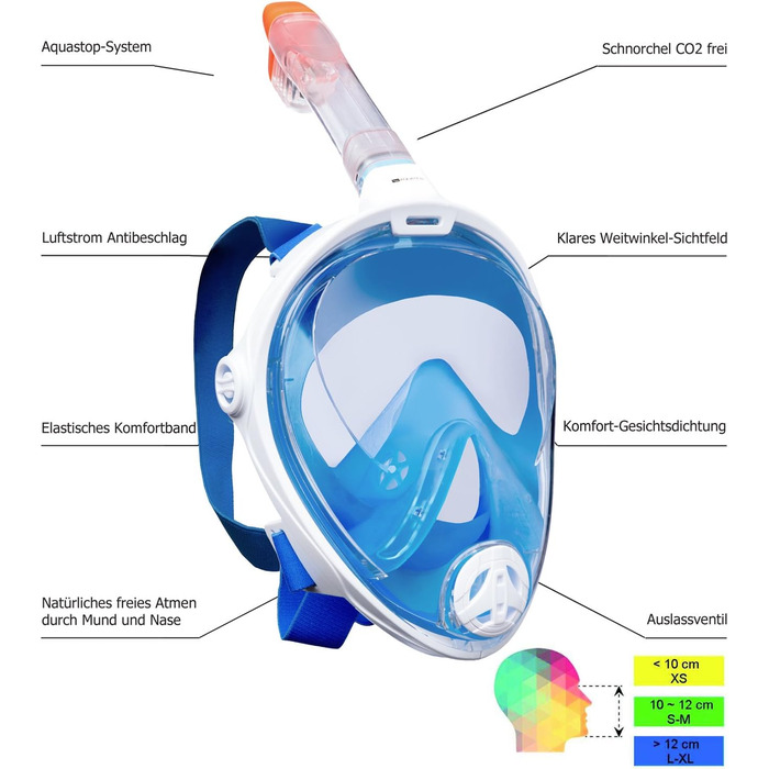 Маска для снорклінгу Aqua Sphere Full Face S/M