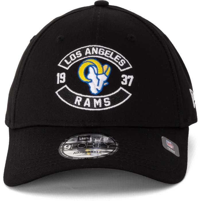 Кепка New Era 9FORTY MLB Los Angeles Rams чорна, універсальний розмір