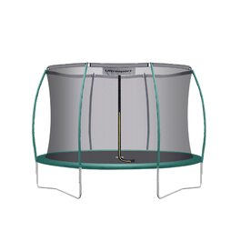 Батут Ultrasport Deluxe Outdoor для дітей Ø 244/305/366/460 см, до 150 кг, повний комплект: сітка, сходи, захист краю, монтажний набір | Трамплін для саду