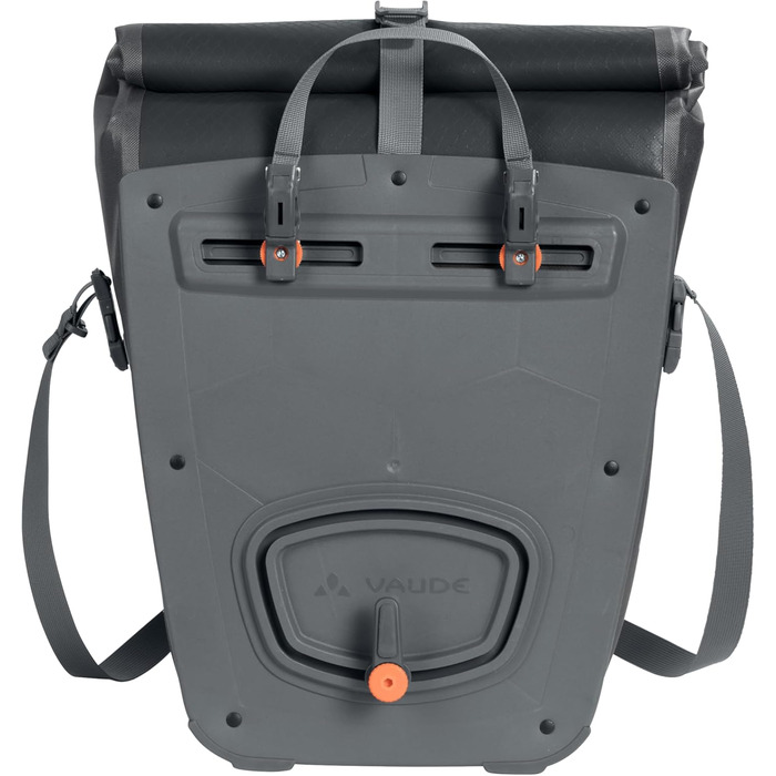 Велосумка VAUDE Aqua Back Plus 25 л, водонепроникна, для багажника, чорна, проста фіксація, Німеччина