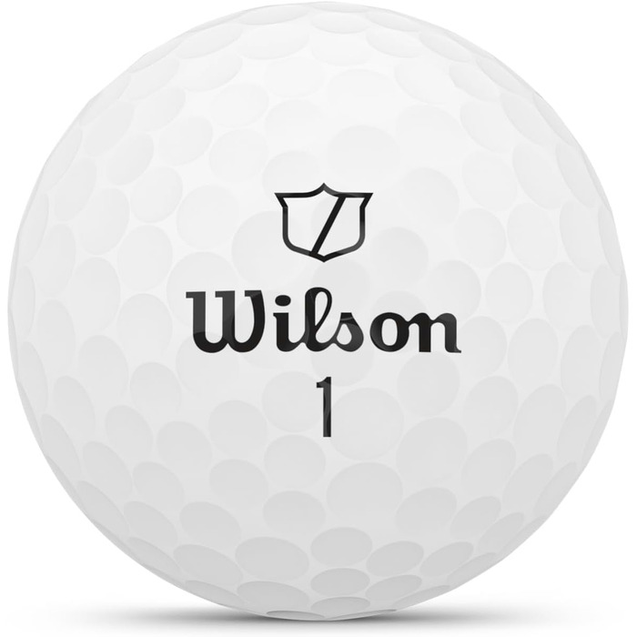 Гольф м'ячі Wilson Duo Soft, білі/червоні