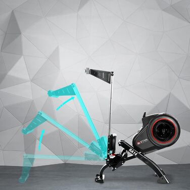 Велоергометр AsVIVA RA14 складний для дому – 13 кг, тиха магнітна система гальмування, 8 рівнів опору, кардіо та силові тренування, мультифункціональний комп'ютер, сумісний з Kinomap App