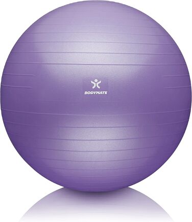 Фітбол BodyMate для фітнесу, йоги та офісу. 65 см. Включено: насос та E-book. Підходить для зросту 155-175 см. Колір: Французька лаванда