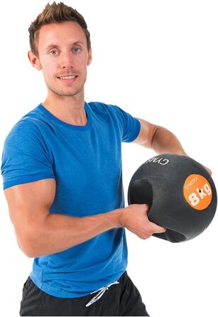 Медичний м'яч Gymstick з ручками, 25 см, 8 кг, різнокольоровий