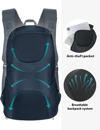 Водонепроникний рюкзак WATERFLY 30 л для туризму, трекінгу та подорожей, універсальний для чоловіків і жінок