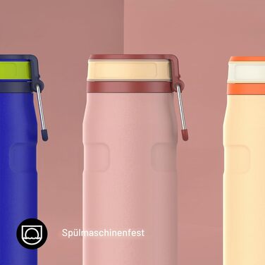Термопляшка STANLEY 1913 IceFlow Bottle Twist Flip 0.47L, Peach Rose — вакуумна пляшка для напоїв
